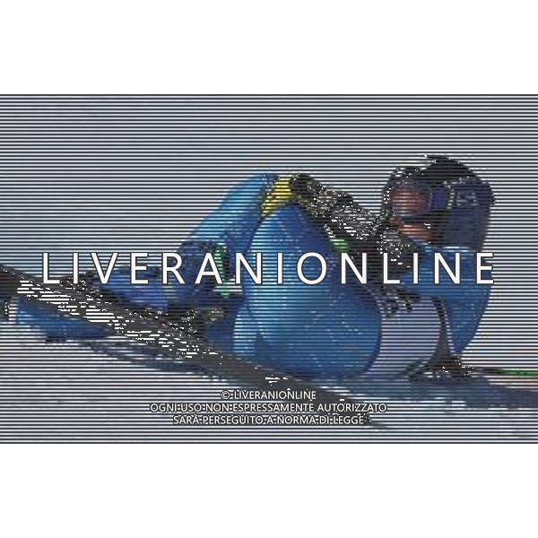 Sergio Bisi/LM - 2021 FIS Alpine World SKI Championships - Alpine Team Parallel - alpine ski race 17 February 2021 - Rumerlo, cortina d\';ampezzo (bl), Italy Photo showing: Crash Lara Della Mea @LM/Sergio Bisi AG ALDO LIVERANI SAS