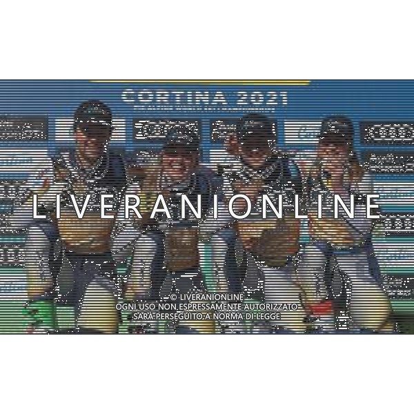 Sergio Bisi/LM - 2021 FIS Alpine World SKI Championships - Alpine Team Parallel - alpine ski race 17 February 2021 - Rumerlo, cortina d\';ampezzo (bl), Italy Photo showing: Norway Gold Meldal @LM/Sergio Bisi AG ALDO LIVERANI SAS