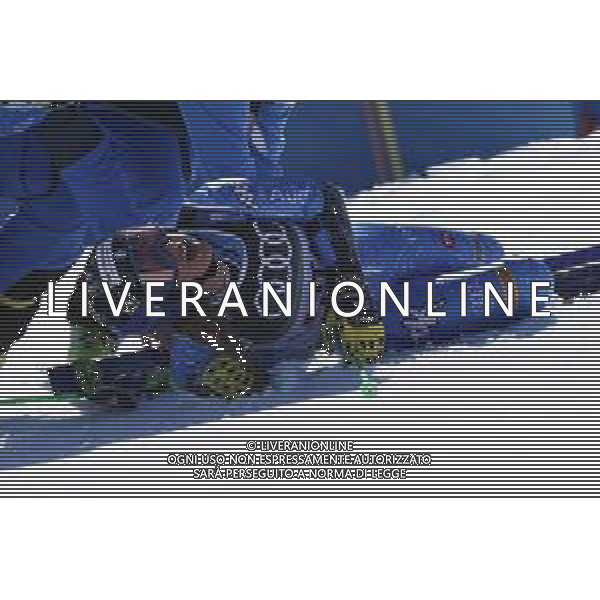 Sergio Bisi/LM - 2021 FIS Alpine World SKI Championships - Alpine Team Parallel - alpine ski race 17 February 2021 - Rumerlo, cortina d\';ampezzo (bl), Italy Photo showing: Crash Lara Della Mea @LM/Sergio Bisi AG ALDO LIVERANI SAS