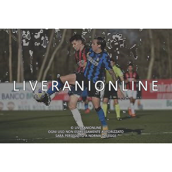© TVRG Nikolaos Michelis (Milan) e Mattia Fonseca (Inter) Milan vs Inter Campionato Primavera 1 TIM - 10a giornata Milano 17-02-2021 centro sportivo Peppino Vismara foto Roberto Garavaglia/ag. Aldo Liverani sas