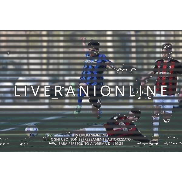 © TVRG Mattia Mirarchi (Inter) Milos Kerkez (Milan) Milan vs Inter Campionato Primavera 1 TIM - 10a giornata Milano 17-02-2021 centro sportivo Peppino Vismara foto Roberto Garavaglia/ag. Aldo Liverani sas