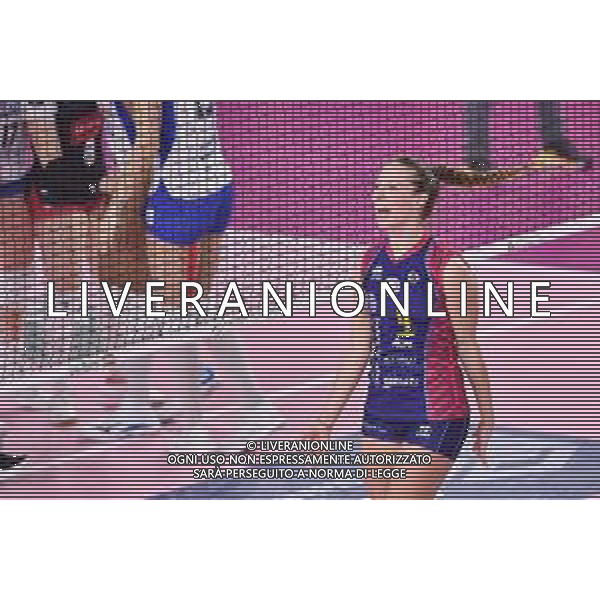 Lisa Guglielmi/LM - Savino Del Bene Scandicci vs Zanetti Bergamo - Volleyball Italian Serie A1 Women match 2020/2021 17 February 2021 - PalaRialdoli, scandicci, Italy Photo showing: Happiness of Ofelia Malinov (Savino Del Bene Scandicci) @LM/Lisa Guglielmi/AGENZIA ALDO LIVERANI SAS