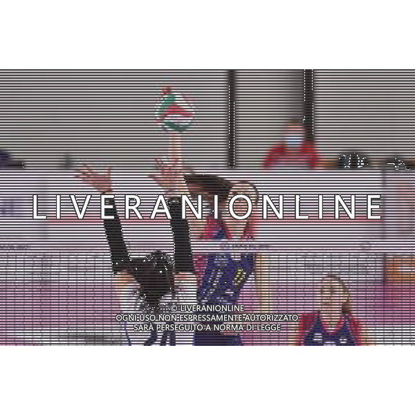 Lisa Guglielmi/LM - Savino Del Bene Scandicci vs Zanetti Bergamo - Volleyball Italian Serie A1 Women match 2020/2021 17 February 2021 - PalaRialdoli, scandicci, Italy Photo showing: Agnese Cecconello (Savino Del Bene Scandicci) @LM/Lisa Guglielmi/AGENZIA ALDO LIVERANI SAS