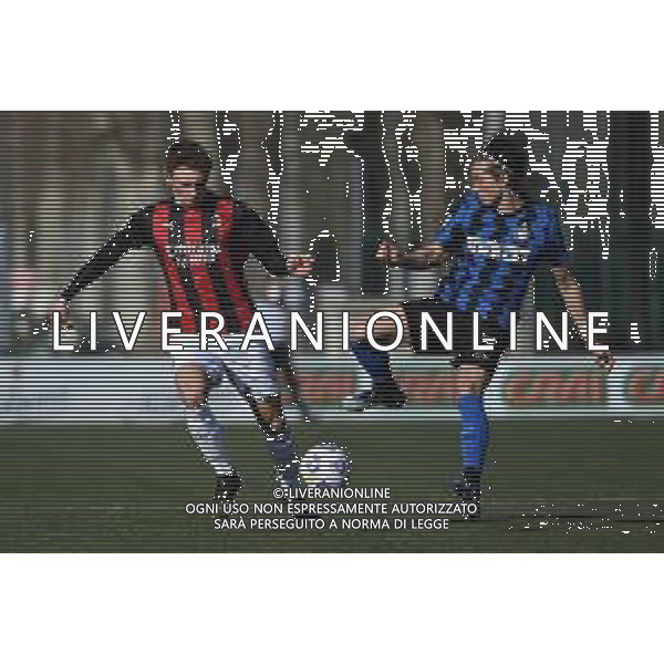 © TVRG Luca Stanga (Milan) SX e David Wieser (Inter) DX Milan vs Inter Campionato Primavera 1 TIM - 10a giornata Milano 17-02-2021 centro sportivo Peppino Vismara foto Roberto Garavaglia/ag. Aldo Liverani sas