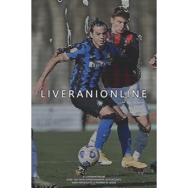 © TVRG Mattia Fonseca (Inter) SX e Luca Stanga (Milan) DX Milan vs Inter Campionato Primavera 1 TIM - 10a giornata Milano 17-02-2021 centro sportivo Peppino Vismara foto Roberto Garavaglia/ag. Aldo Liverani sas