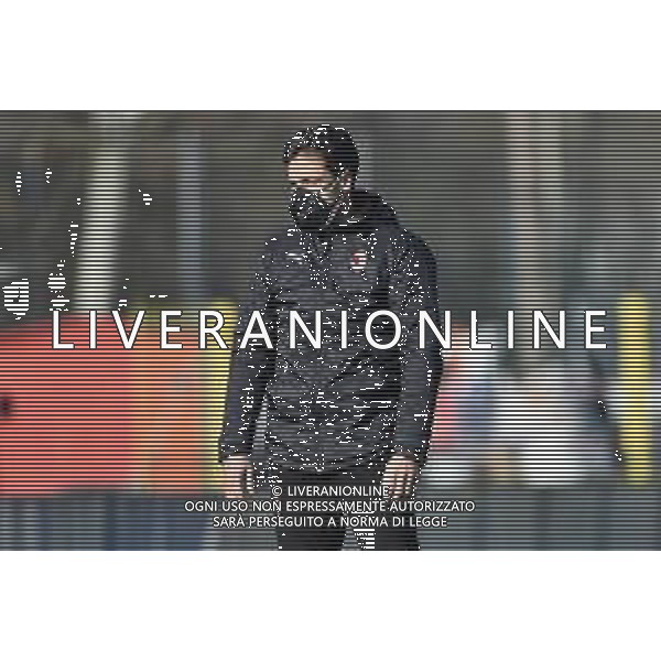 © TVRG Federico Giunti allenatore Milan Milan vs Inter Campionato Primavera 1 TIM - 10a giornata Milano 17-02-2021 centro sportivo Peppino Vismara foto Roberto Garavaglia/ag. Aldo Liverani sas