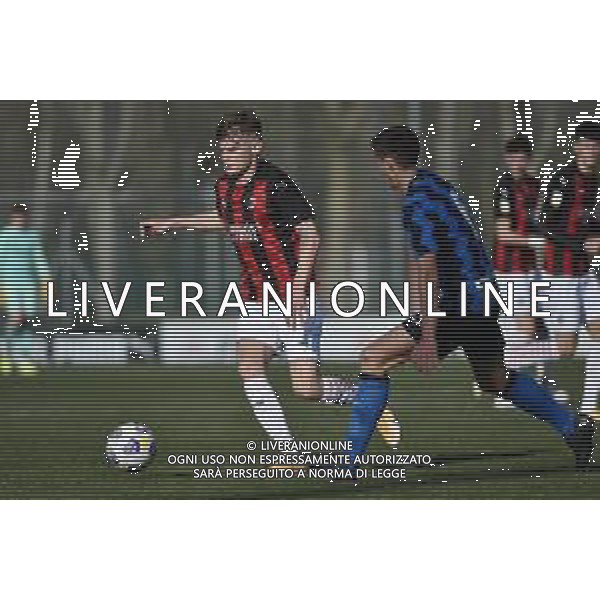 © TVRG Antonio Mionic (Milan) Milan vs Inter Campionato Primavera 1 TIM - 10a giornata Milano 17-02-2021 centro sportivo Peppino Vismara foto Roberto Garavaglia/ag. Aldo Liverani sas