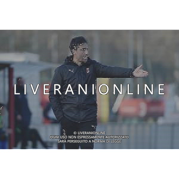 © TVRG Federico Giunti allenatore Milan Milan vs Inter Campionato Primavera 1 TIM - 10a giornata Milano 17-02-2021 centro sportivo Peppino Vismara foto Roberto Garavaglia/ag. Aldo Liverani sas