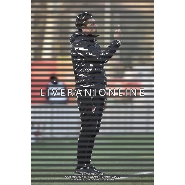 © TVRG Federico Giunti allenatore Milan Milan vs Inter Campionato Primavera 1 TIM - 10a giornata Milano 17-02-2021 centro sportivo Peppino Vismara foto Roberto Garavaglia/ag. Aldo Liverani sas