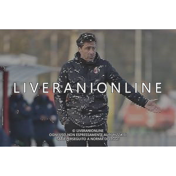 © TVRG Federico Giunti allenatore Milan Milan vs Inter Campionato Primavera 1 TIM - 10a giornata Milano 17-02-2021 centro sportivo Peppino Vismara foto Roberto Garavaglia/ag. Aldo Liverani sas