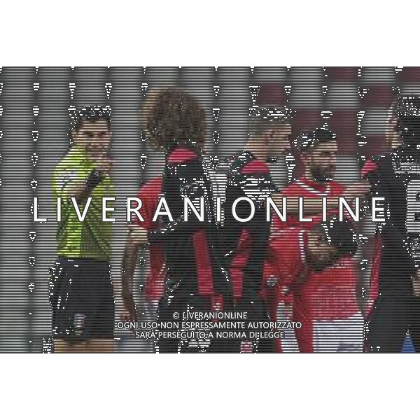 TRIESTINA - VIS PESARO CAMPIONATO CALCIO SERIE C LEGA PRO 17.02.2021 NELLA FOTO ARBITRO TOMMASO ZAMAGNI CON FEDERICO GIRAUDO ©/AGENZIA ALDO LIVERANI SAS