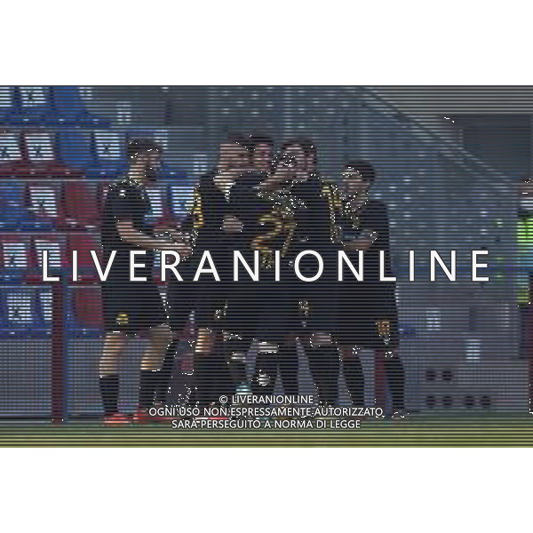 VIRTUS VERONA - RAVENNA CAMPIONATO CALCIO SERIE C LEGA PRO 17.02.2021 NELLA FOTO ESULTANZA DOPO IL GOL DI SERENI MARCELLO ©SANTANDREA/AGENZIA ALDO LIVERANI SAS