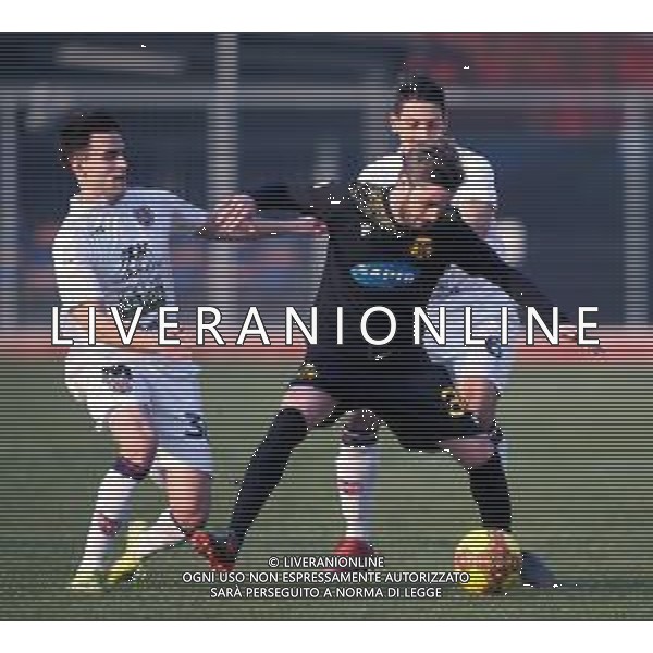 VIRTUS VERONA - RAVENNA CAMPIONATO CALCIO SERIE C LEGA PRO 17.02.2021 NELLA FOTO ZARPELLON LEONARDO E CESARETTI CHRISTIAN E MANUEL DAFFARA ©SANTANDREA/AGENZIA ALDO LIVERANI SAS