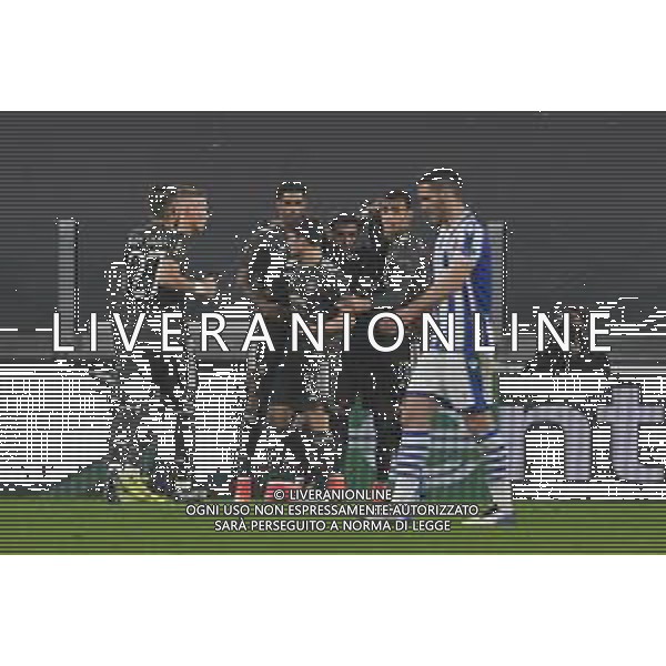 Torino 18.02.2021 Allianz Stadium Real Sociedad vs Manchester United Sedicesimi Andata Uefa Europa League 2020/2021 ©Viganti/Agenzia Aldo Liverani Nella foto: esultanza manchester united dopo il gol di bruno fernandes ©Manuela Viganti/AGENZIA ALDO LIVERANI SAS