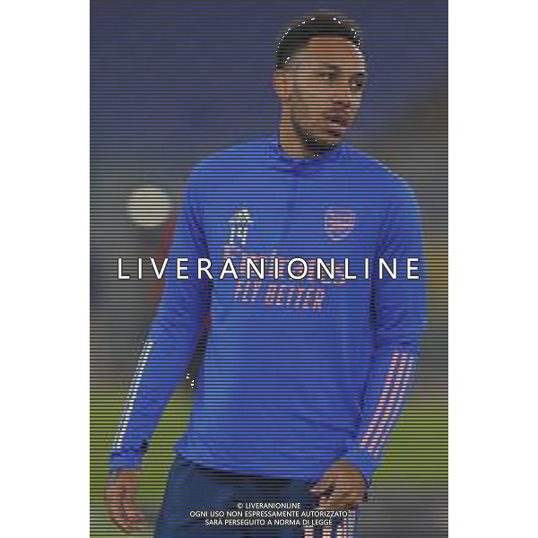 UEFA - EUROPA LEAGUE sedicesimi di finale 18/02/2021 Benfica - Arsenal nella foto: Pierre-Emerick Aubameyang(Arsenal) ©Claudio Zamagni/Agenzia Aldo Liverani Pierre-Emerick Aubameyang(Arsenal) during UEFA EUROPA LEAGUE match between BENFICA and ARSENAL at Olympic Stadium in Rome on February 18 2021. photo credit by Claudio Zamagni/Aldo Liverani Photo Agency