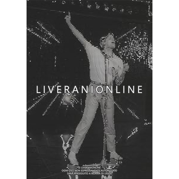 RETROSPETTIVA MIGUEL BOSE\' CANTANTE NELLA FOTO MIGUEL BOSE\' A VERONA A SAINT VINCENT NELL\'ANNO 1982  AG ALDO LIVERANI SAS 