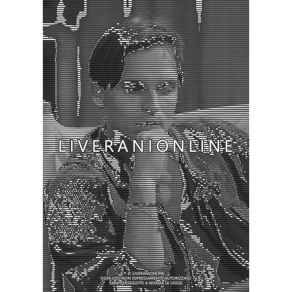 RETROSPETTIVA MIGUEL BOSE\' CANTANTE NELLA FOTO MIGUEL BOSE\' ALLA TRASMISSIONE “TEST“ IN RAI NELL\'ANNO 1984 A MILANO AG ALDO LIVERANI SAS 