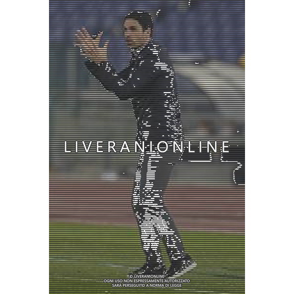 UEFA - EUROPA LEAGUE sedicesimi di finale 18/02/2021 Benfica - Arsenal nella foto: Mister Mikel Arteta(Arsenal) ©Claudio Zamagni/Agenzia Aldo Liverani Mister Mikel Arteta(Arsenal) during UEFA EUROPA LEAGUE match between BENFICA and ARSENAL at Olympic Stadium in Rome on February 18 2021. photo credit by Claudio Zamagni/Aldo Liverani Photo Agency