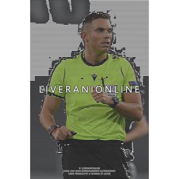 Torino 18.02.2021 Allianz Stadium Real Sociedad vs Manchester United Sedicesimi Andata Uefa Europa League 2020/2021 ©Viganti/Agenzia Aldo Liverani Nella foto: sandro scharer arbitro ©Manuela Viganti/AGENZIA ALDO LIVERANI SAS