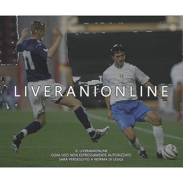 Motherwell (Scozia) 2 settembre 2005 Scozia - Italia under 21 nella foto: mantovani e gallagher foto Luzzani / Ag. Aldo Liverani