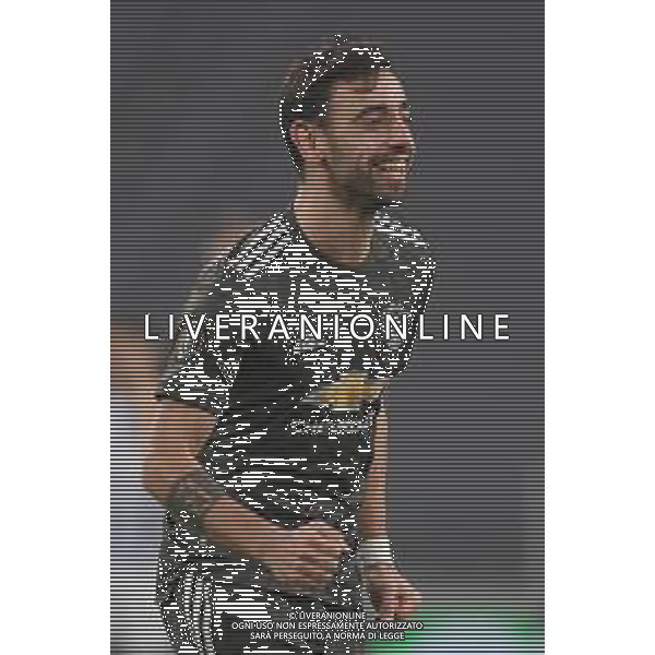 Torino 18.02.2021 Allianz Stadium Real Sociedad vs Manchester United Sedicesimi Andata Uefa Europa League 2020/2021 ©Viganti/Agenzia Aldo Liverani Nella foto: esultanza bruno fernandes dopo il gol del 0-2 ©Manuela Viganti/AGENZIA ALDO LIVERANI SAS