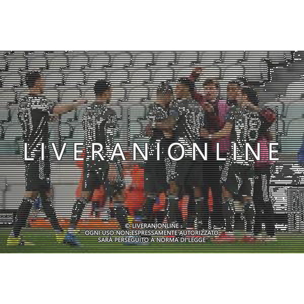 Torino 18.02.2021 Allianz Stadium Real Sociedad vs Manchester United Sedicesimi Andata Uefa Europa League 2020/2021 ©Viganti/Agenzia Aldo Liverani Nella foto: esultanza del manchester united dopo il gol di marcus rashford del 0-3 ©Manuela Viganti/AGENZIA ALDO LIVERANI SAS
