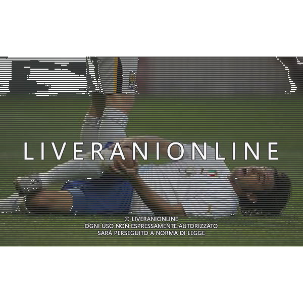 Motherwell (Scozia) 2 settembre 2005 Scozia - Italia under 21 nella foto: infortunio bianchi foto Luzzani / Ag. Aldo Liverani