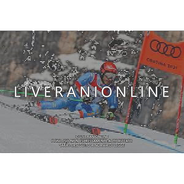Luca Tedeschi/LM - 2021 FIS Alpine World SKI Championships - Giant Slalom - Men - alpine ski race 19 February 2021 - Labirinti, cortina (bl), Italy Photo showing: Giovanni BORSOTTI (ITA) @LM/Luca Tedeschi AG ALDO LIVERANI SAS