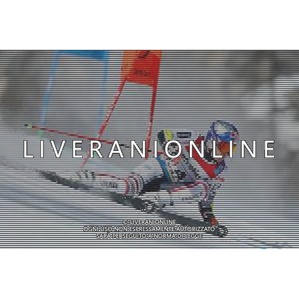 Francesco Scaccianoce/LM - 2021 FIS Alpine World SKI Championships - Giant Slalom - Men - alpine ski race 19 February 2021 - Labirinti, cortina (bl), Italy Photo showing: Alexis Pinturault (FRA) is the fastest after the first run @LM/Francesco Scaccianoce AG ALDO LIVERANI SAS