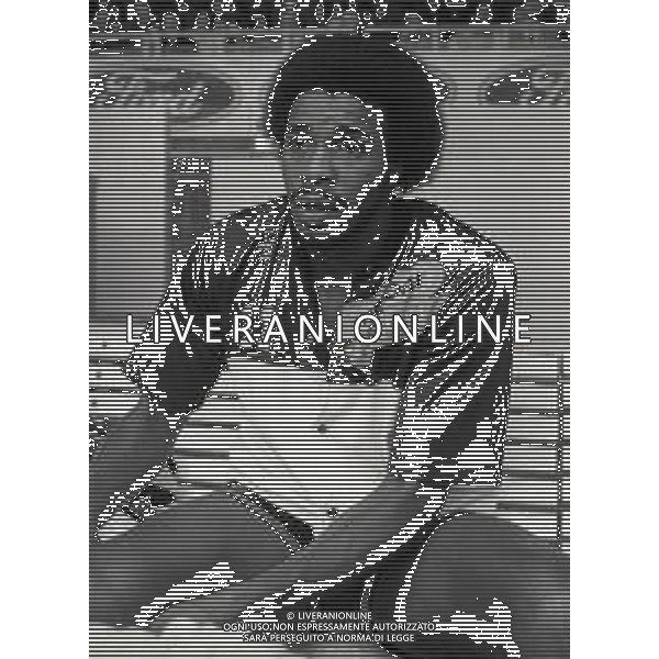 RETROSPETTIVA ABDUL JEELANI BASKET NELLA FOTO ABDUL JEELANI LIVORNO BASKET NELL\'ANNO 1982-1983 AG ALDO LIVERANI SAS