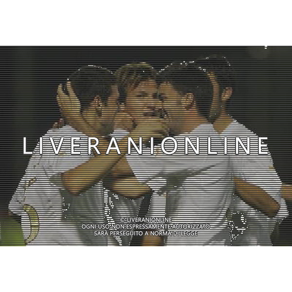 Motherwell (Scozia) 2 settembre 2005 Scozia - Italia under 21 nella foto: esultanza lazzari foto Luzzani / Ag. Aldo Liverani