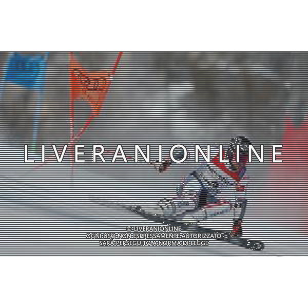 Francesco Scaccianoce/LM - 2021 FIS Alpine World SKI Championships - Giant Slalom - Men - alpine ski race 19 February 2021 - Labirinti, cortina (bl), Italy Photo showing: Mathieu Faivre (FRA) in action during the first run @LM/Francesco Scaccianoce AG ALDO LIVERANI SAS