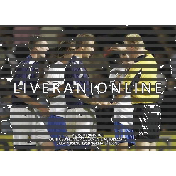 Motherwell (Scozia) 2 settembre 2005 Scozia - Italia under 21 nella foto: espulsione pepe foto Luzzani / Ag. Aldo Liverani