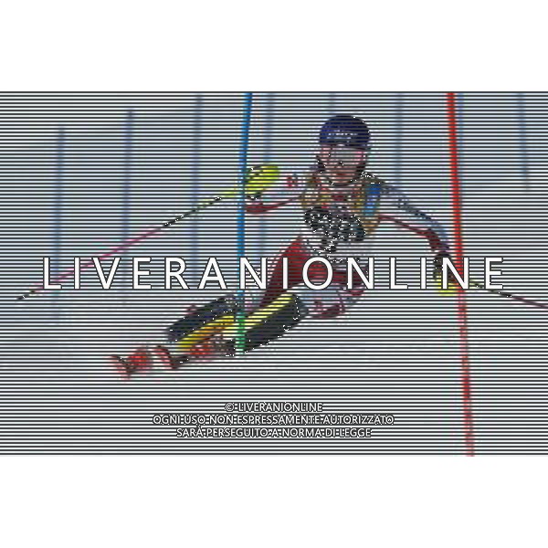 Francesco Scaccianoce/LM - 2021 FIS Alpine World SKI Championships - Slalom - Women - alpine ski race 20 February 2021 - Druscie, cortina (bl), Italy Photo showing: Chiara Mair (AUT) in action @LM/Francesco Scaccianoce AG ALDO LIVERANI SAS