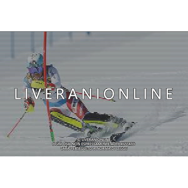 Francesco Scaccianoce/LM - 2021 FIS Alpine World SKI Championships - Slalom - Women - alpine ski race 20 February 2021 - Druscie, cortina (bl), Italy Photo showing: Wendy Holdener (SUI) in action. She is the third fastest after the first run @LM/Francesco Scaccianoce AG ALDO LIVERANI SAS