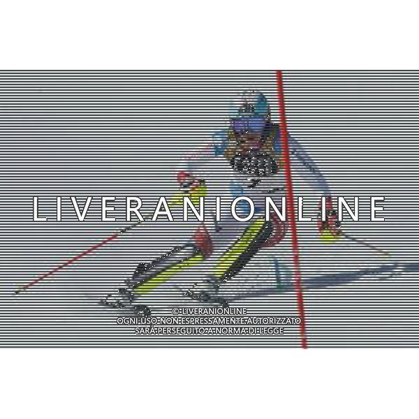 Francesco Scaccianoce/LM - 2021 FIS Alpine World SKI Championships - Slalom - Women - alpine ski race 20 February 2021 - Druscie, cortina (bl), Italy Photo showing: Wendy Holdener (SUI) in action. She is the third fastest after the first run @LM/Francesco Scaccianoce AG ALDO LIVERANI SAS