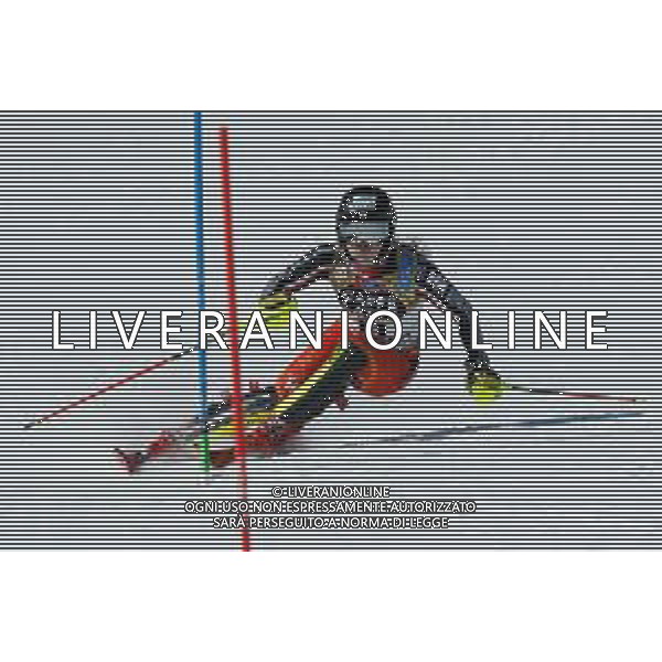 Francesco Scaccianoce/LM - 2021 FIS Alpine World SKI Championships - Slalom - Women - alpine ski race 20 February 2021 - Druscie, cortina (bl), Italy Photo showing: Erin Mielzynski (CAN) in action @LM/Francesco Scaccianoce AG ALDO LIVERANI SAS