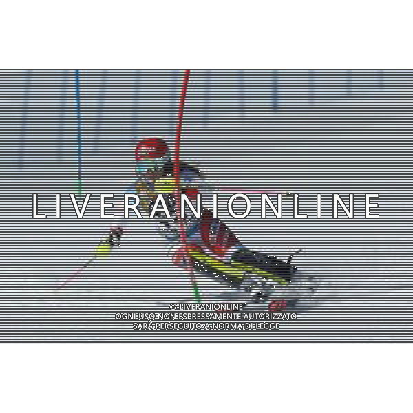 Francesco Scaccianoce/LM - 2021 FIS Alpine World SKI Championships - Slalom - Women - alpine ski race 20 February 2021 - Druscie, cortina (bl), Italy Photo showing: Melanie Meillard (SUI) in action @LM/Francesco Scaccianoce AG ALDO LIVERANI SAS