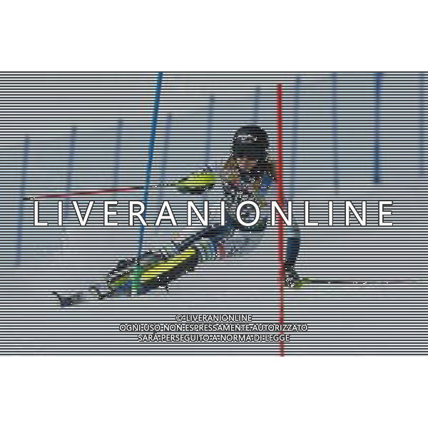 Francesco Scaccianoce/LM - 2021 FIS Alpine World SKI Championships - Slalom - Women - alpine ski race 20 February 2021 - Druscie, cortina (bl), Italy Photo showing: Ana Bucik (SLO) in action. She holds 5th position after the first run @LM/Francesco Scaccianoce AG ALDO LIVERANI SAS