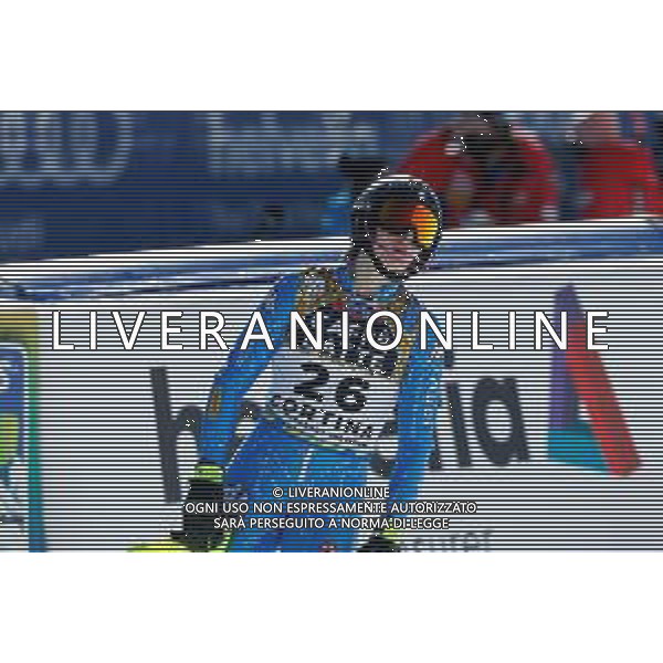 Francesco Scaccianoce/LM - 2021 FIS Alpine World SKI Championships - Slalom - Women - alpine ski race 20 February 2021 - Druscie, cortina (bl), Italy Photo showing: Martina Peterlini (ITA) after the finish line @LM/Francesco Scaccianoce AG ALDO LIVERANI SAS