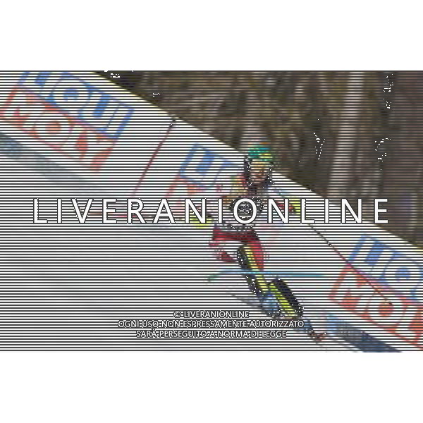 Luca Tedeschi/LM - 2021 FIS Alpine World SKI Championships - Slalom - Women - alpine ski race 20 February 2021 - Druscie, cortina (bl), Italy Photo showing: Austria Katharina Liensberger skies during the first manche @LM/Luca Tedeschi AG ALDO LIVERANI SAS