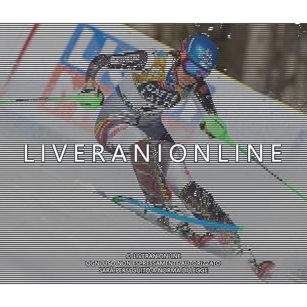 Luca Tedeschi/LM - 2021 FIS Alpine World SKI Championships - Slalom - Women - alpine ski race 20 February 2021 - Druscie, cortina (bl), Italy Photo showing: Slovakian Petra Vlhov skies during the first manche @LM/Luca Tedeschi AG ALDO LIVERANI SAS