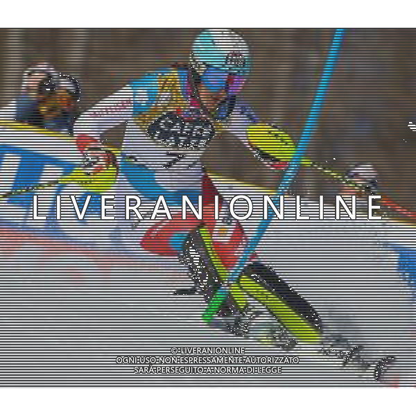 Luca Tedeschi/LM - 2021 FIS Alpine World SKI Championships - Slalom - Women - alpine ski race 20 February 2021 - Druscie, cortina (bl), Italy Photo showing: Suisse Wendy Holdener skies during his first manche @LM/Luca Tedeschi AG ALDO LIVERANI SAS