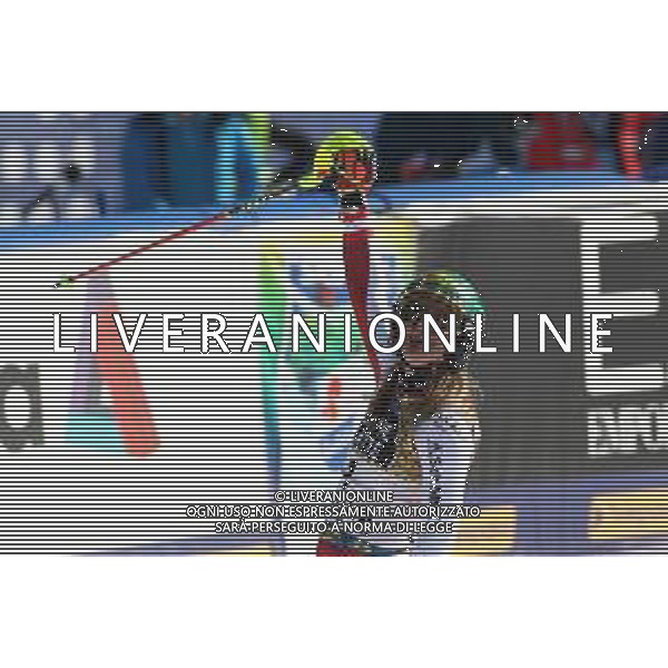 Luca Tedeschi/LM - 2021 FIS Alpine World SKI Championships - Slalom - Women - alpine ski race 20 February 2021 - Druscie, cortina (bl), Italy Photo showing: Katharina Liensberger (Austria) @LM/Luca Tedeschi AG ALDO LIVERANI SAS