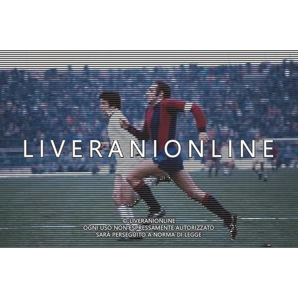 CALCIO ARCHIVIO NELLA FOTO BELLUGI MAURO CALCIATORE BOLOGNA AGENZIA ALDO LIVERANI SAS