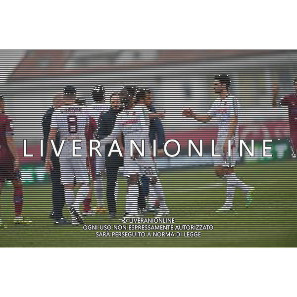 Alessio Marini/LM - AS Cittadella vs AC Reggiana - Italian Football Championship League BKT 2020/2021 20 February 2021 - Stadio Tombolato, cittadella (pd), Italy Photo showing: Reggiana 1919 jubilates with his teammates after the victory @LM/Alessio Marini/AGENZIA ALDO LIVERANI SAS
