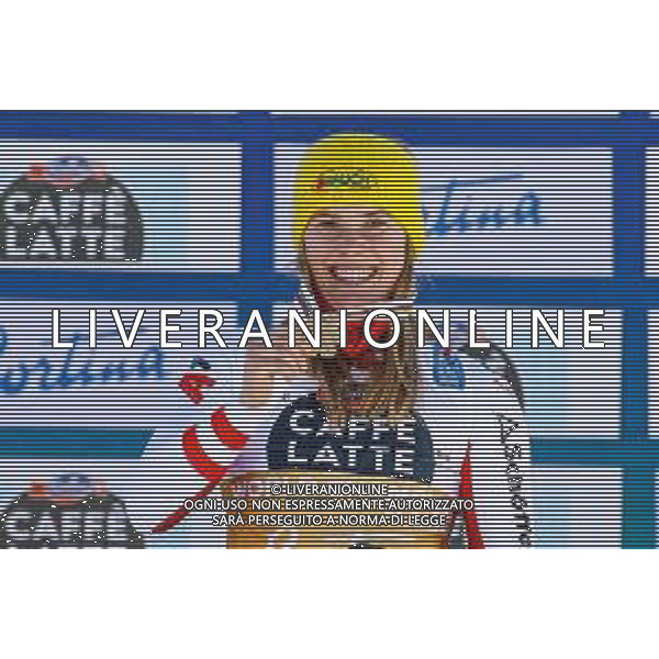 Luca Tedeschi/LM - 2021 FIS Alpine World SKI Championships - Slalom - Women - alpine ski race 20 February 2021 - Druscie, cortina (bl), Italy Photo showing: Katharina LIENSBERGER (AUT) silver medal @LM/Luca Tedeschi AG ALDO LIVERANI SAS