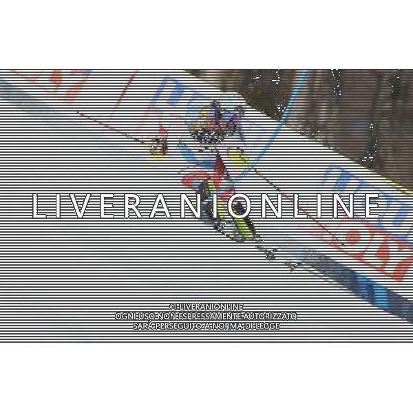 Luca Tedeschi/LM - 2021 FIS Alpine World SKI Championships - Slalom - Women - alpine ski race 20 February 2021 - Druscie, cortina (bl), Italy Photo showing: Wendy Holdner (Switzerland) @LM/Luca Tedeschi AG ALDO LIVERANI SAS