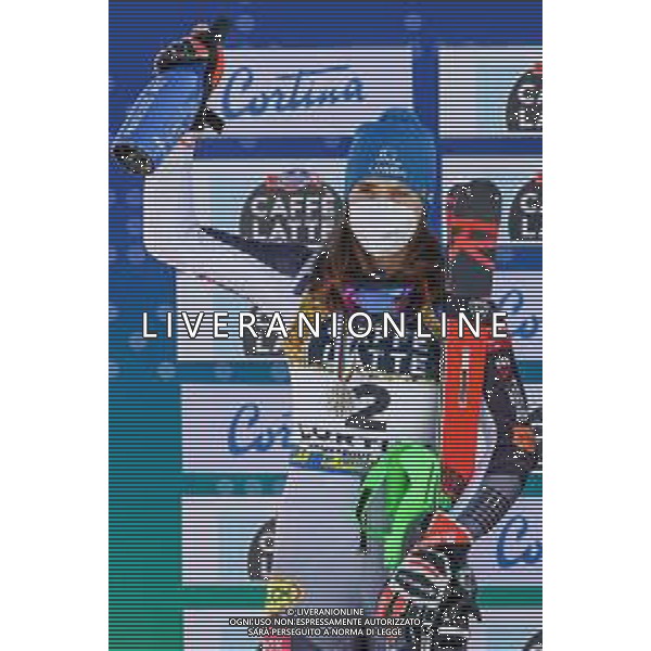 Luca Tedeschi/LM - 2021 FIS Alpine World SKI Championships - Slalom - Women - alpine ski race 20 February 2021 - Druscie, cortina (bl), Italy Photo showing: Petra VLHOVA (SVK) @LM/Luca Tedeschi AG ALDO LIVERANI SAS