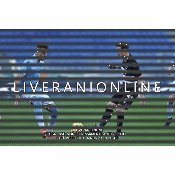 Lazio vs Sampdoria Campionato Serie A TIM - 23 giornata Stadio Olimpico - Roma 20-02-2021 nella foto sergej Milinkovic-Savic e Adrien Silva ©Federico Gaetano/AGENZIA ALDO LIVERANI SAS